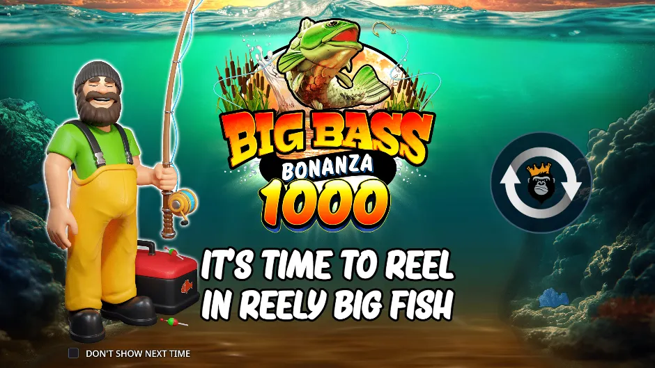 Big Bass Bonanza 1000 — pantalla de inicio
