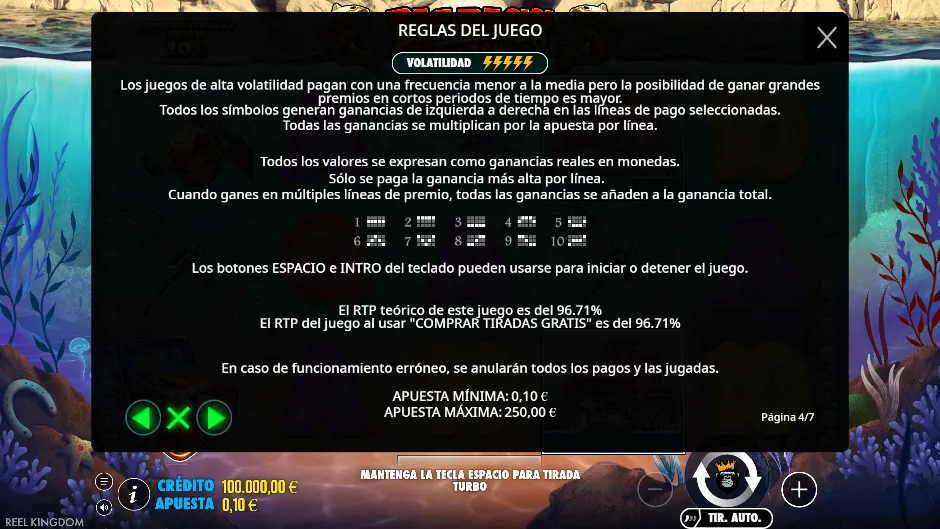 Big Bass Splash — reglas y RTP